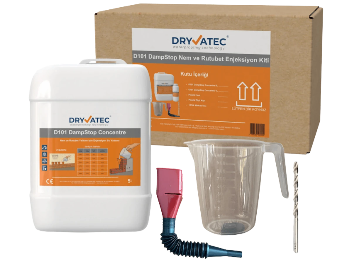 Dryvatec DampStop Nem ve Rutubet Yalıtım Enjeksiyon Kiti 5L